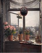 martinus rorbye View from the Artist's Window Spain oil painting artist